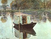 Claude Monet The Studio Boat painting
